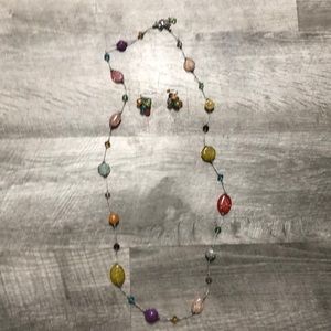 Premier Designs Long necklace and earring set